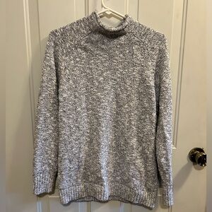 LL Bean heather mock turtleneck sweater